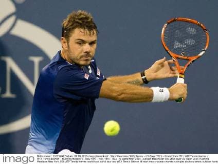Stan Wawrinka (SUI) Tennis - US Open 2015 - Grand Slam ITF ATP Tennis Herren WTA Tennis Damen - Flushing Meadows - New York - New York - USA - 9 September 2015. Juergen Hasenkopf