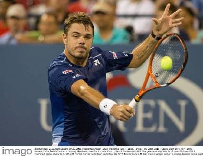 Stan Wawrinka (SUI),Tattoo, Tennis - US Open 2015 - Grand Slam ITF ATP Tennis Herren WTA Tennis Damen - Flushing Meadows - New York - New York - USA - 9 September 2015. Juergen Hasenkopf