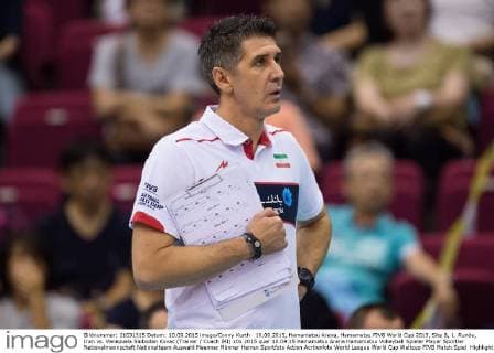 10.09.2015, Hamamatsu Arena, Hamamatsu FIVB World Cup 2015, Site B, 1. Runde, Iran vs. Venezuela Slobodan Kovac (Trainer Coach IRI)
