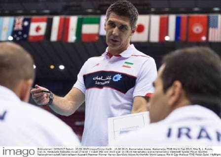 10.09.2015, Hamamatsu Arena, Hamamatsu FIVB World Cup 2015, Site B, 1. Runde, Iran vs. Venezuela Slobodan Kovac (Trainer Coach IRI)