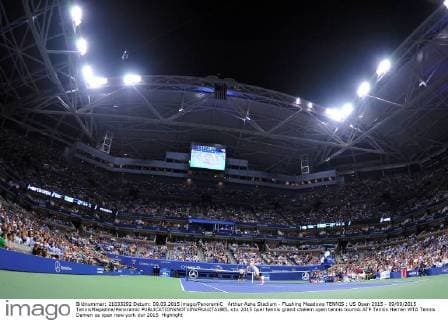 Arthur Ashe Stadium - Flushing Meadows TENNIS : US Open 2015 - 09 09 2015 TennisMagazine Panoramic 
