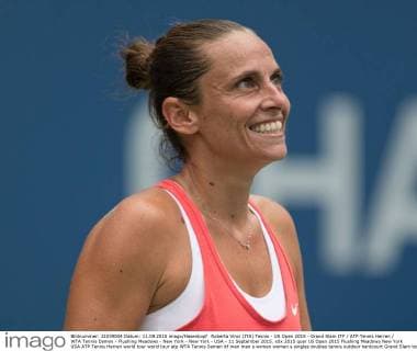 Roberta Vinci (ITA) Tennis - US Open 2015 - Grand Slam ITF ATP Tennis Herren WTA Tennis Damen - Flushing Meadows - New York - New York - USA - 11 September 2015.