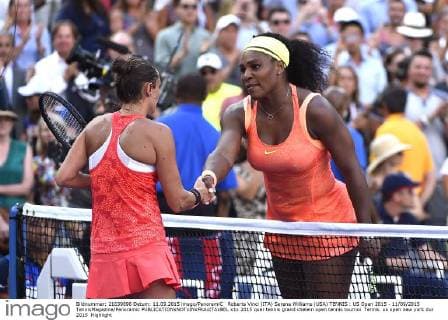 Roberta Vinci (ITA) Serena Williams (USA) TENNIS : US Open 2015 - 11 09 2015 TennisMagazine Panoramic 