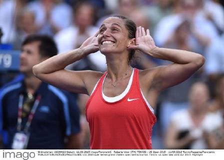 Roberta Vinci (ITA) TENNIS : US Open 2015 - 11 09 2015 TennisMagazine Panoramic 