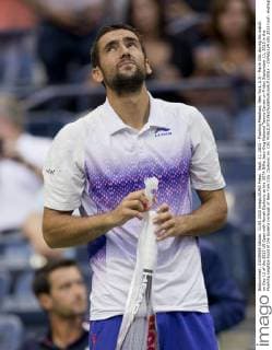 Sept. 11, 2015 - Flushing Meadows, New York, U.S - Marin Cilic during his match on Day 12 of the 2015 US Open with Novak Djokovic at the USTA Billie Jean King National Tennis Center on Friday September 11, 2015 in the Flushing neighborhood of the Queens borough of New York City. Djokovic vs. Cilic - ZUMAp124