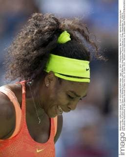 Sept. 11, 2015 - Flushing Meadows, New York, U.S - Serena Williams during her match on Day 12 of the 2015 US Open with Roberta Vinci at the USTA Billie Jean King National Tennis Center on Friday September 11, 2015 in the Flushing neighborhood of the Queens borough of New York City. US Open 2015 : Williams Grand Slam Ended by Unseeded Italian - ZUMAp124