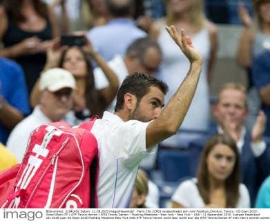 Marin Cilic (CRO) verabschiedet sich vom Publikum,Emotion, Tennis - US Open 2015 - Grand Slam ITF ATP Tennis Herren WTA Tennis Damen - Flushing Meadows - New York - New York - USA - 11 September 2015. Juergen Hasenkopf