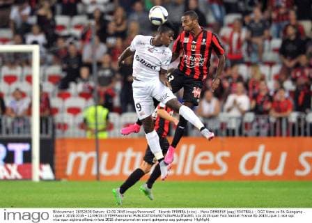 Ricardo PEREIRA (nice) - Mana DEMBELE (eag) FOOTBALL : OGC Nizza vs EA Guingamp - Ligue 1 2015 2016 - 12 09 2015 FEP Panoramic 