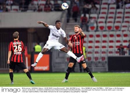 PAUL BAYSSE (nice) - Mana DEMBELE (eag) FOOTBALL : OGC Nizza vs EA Guingamp - Ligue 1 2015 2016 - 12 09 2015 FEP Panoramic 
