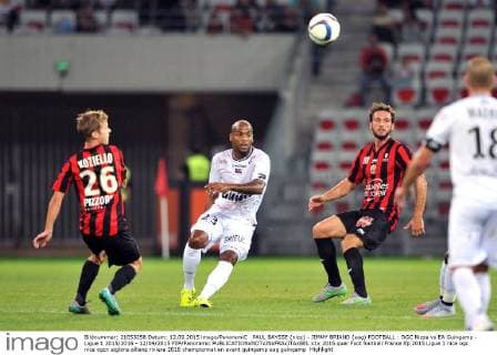 PAUL BAYSSE (nice) - JIMMY BRIAND (eag) FOOTBALL : OGC Nizza vs EA Guingamp - Ligue 1 2015 2016 - 12 09 2015 FEP Panoramic 