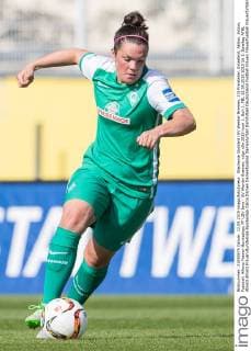 Stephanie Goddard (SV Werder Bremen, 23) Freisteller, Einzelbild, Aktion, Action, Fussball, Allianz Frauen-Bundesliga, FF USV Jena - SV Werder Bremen, xdgx