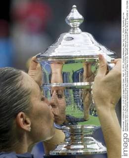 Sept. 12, 2015 - Flushing Meadows, New York, U.S - Flavia Pennetta wins her championship match on Day 12 of the 2015 US Open over Roberta Vinci at the USTA Billie Jean King National Tennis Center on Saturday September 12, 2015 in the Flushing neighborhood of the Queens borough of New York City. Pennetta won by a score of7-6(7-4), 6-2. Pennetta vs. Vinci - ZUMAp124