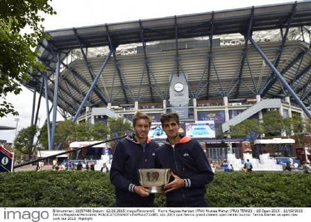 Pierre Hugues Herbert (FRA) Nicolas Mahut (FRA) TENNIS : US Open 2015 - 12 09 2015 TennisMagazine Panoramic 