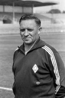 Trainer Fritz Rebell (SV Werder Bremen)