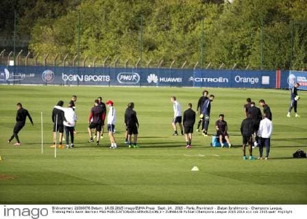 Sept. 14, 2015 - Paris, Frankreich - Zlatan Ibrahimovic - Champions League, Training Paris Saint Germain PSG  - ZUMAb138