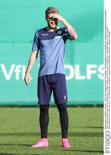 Nicklas Bendtner (VfL Wolfsburg) - Champions League Gruppe B Saison 2015-2016 Abschlusstraining VfL Wolfsburg vs. ZSKA Moskau am VfL Center in Wolfsburg - Freisteller,Deutschland, Fussball, Mann,Männer,14.09.2015