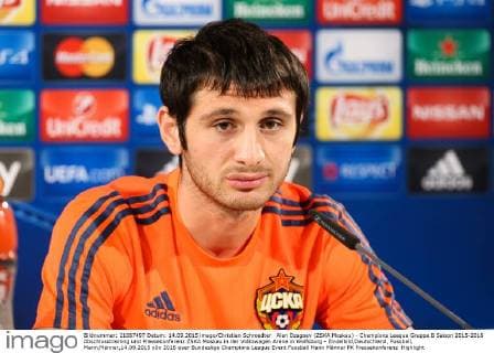 Alan Dzagoev (ZSKA Moskau) - Champions League Gruppe B Saison 2015-2016 Abschlusstraining und Pressekonferenz ZSKA Moskau in der Volkswagen Arena in Wolfsburg - Einzelbild,Deutschland, Fussball, Mann,Männer,14.09.2015