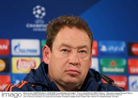 Trainer Leonid Slutski (ZSKA Moskau) - Champions League Gruppe B Saison 2015-2016 Abschlusstraining und Pressekonferenz ZSKA Moskau in der Volkswagen Arena in Wolfsburg - Portrait,Deutschland, Fussball, Mann,Männer,14.09.2015