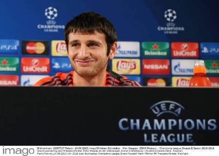 Alan Dzagoev (ZSKA Moskau) - Champions League Gruppe B Saison 2015-2016 Abschlusstraining und Pressekonferenz ZSKA Moskau in der Volkswagen Arena in Wolfsburg - Einzelbild,Deutschland, Fussball, Mann,Männer,14.09.2015