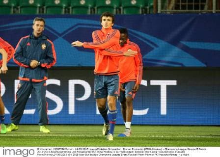 Roman Eremenko (ZSKA Moskau) - Champions League Gruppe B Saison 2015-2016 Abschlusstraining und Pressekonferenz ZSKA Moskau in der Volkswagen Arena in Wolfsburg - Deutschland, Fussball, Mann,Männer,14.09.2015