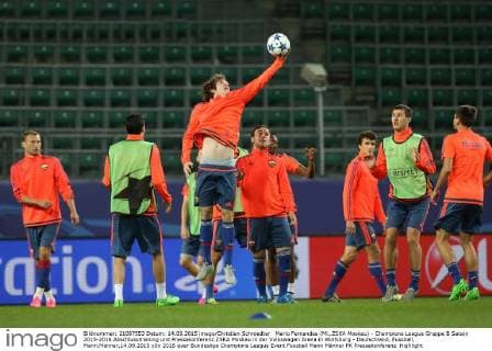 Mario Fernandes (Mi.,ZSKA Moskau) - Champions League Gruppe B Saison 2015-2016 Abschlusstraining und Pressekonferenz ZSKA Moskau in der Volkswagen Arena in Wolfsburg - Deutschland, Fussball, Mann,Männer,14.09.2015