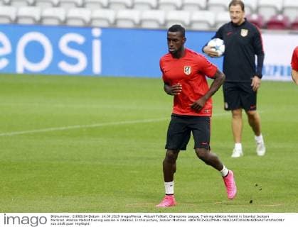 Aktuell Fußball, Champions League, Training Atletico Madrid in Istanbul Jackson Martinez. Atletico Madrid training session in Istanbul. In this picture, Jackson Martinez. xBEATRIZxGUZMANx 