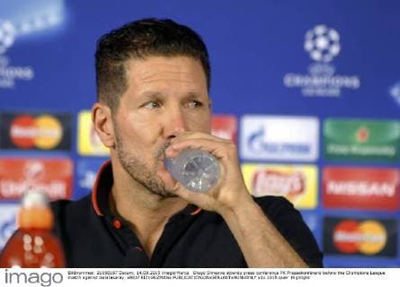 Diego Simeone attends press conference PK Pressekonferenz before the Champions League match against Galatasaray. xBEATRIZxGUZMANx 