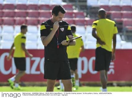 FC Sevilla training session. In this picture, Emery. xKIKOxHURTADOx 