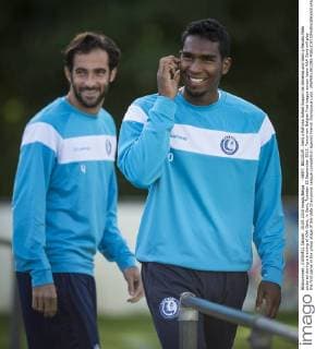 - GENT, BELGIUM: Gent s Rafinha Rafael Scapini de Almeida and Gent s Renato Neto pictured during a training of KAA Gent, in Gent, Tuesday 15 September 2015. Tomorrow Belgian first league soccer team KAA Gent will play the first game in the group stage of the Uefa Champions League competition against French Olympique Lyon. JASPERxJACOBS  x04700138x