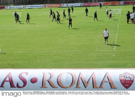 Vista Panoramica Panoramic View Football Champions League 2015 2016 AS Roma training andreaxstaccioli