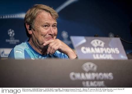 Champions League Group A - Malmö FF training 2015-09-14 Age hareide, coach Malmö FF  xORRExPONTUSx AB87364503