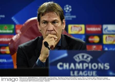 Rudi Garcia Roma 15-09-2015 Trigoria ( Roma ) Football Calcio Champions League 2015 2016 AS Roma press conference PK Pressekonferenz andreaxstaccioli