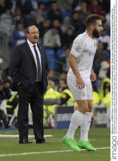 Soccer match between Real Madrid and Shakhtar Donetsk of the 2015 2016 Champions League, held at the Santiago Bernabeu stadium, in Madrid 09 15 2015. Rafa Benitez 