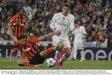 Soccer match between Real Madrid and Shakhtar Donetsk of the 2015 2016 Champions League, held at the Santiago Bernabeu stadium, in Madrid 09 15 2015. Kovacic 