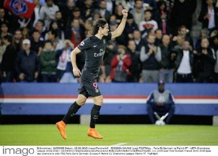 EDINSON CAVANI (psg) FOOTBALL : Paris St Germain vs Malmö FF - UEFA Champions League 2015 2016 - 15 09 2015 StephaneAllaman Panoramic 