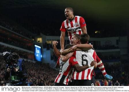 Luciano Narshingh of PSV during the UEFA Champions League group B match between PSV Eindhoven and Manchester United ManU on September 15, 2015 at the Philips stadium in Eindhoven, The Netherlands. PSV Eindhoven v Manchester United UEFA Champions League 2015 2016 xVIxJeroenxPutmansxIVx 4330606