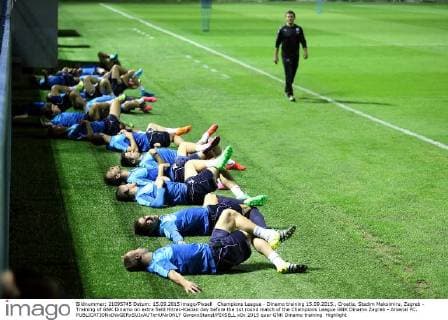 Champions League - Dinamo training 15.09.2015., Croatia, Stadim Maksimiru, Zagreb - Training of GNK Dinamo on extra field Hitrec-Kacian day before the 1st round match of the Champions League GNK Dinamo Zagreb - Arsenal FC.  GoranxStanzl PIXSELL