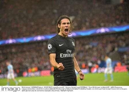 Edinson Cavani (psg) FOOTBALL : Paris St Germain vs Malmö FF - UEFA Champions League 2015 2016 - 15 09 2015 AnthonyBIBARD FEP Panoramic 