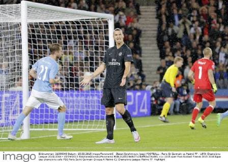 Zlatan Ibrahimovic (psg) FOOTBALL : Paris St Germain vs Malmö FF - UEFA Champions League 2015 2016 - 15 09 2015 StephaneAllaman Panoramic 