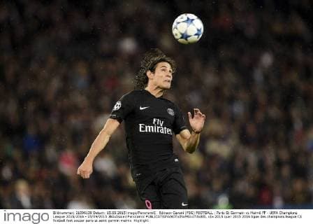Edinson Cavani (PSG) FOOTBALL : Paris St Germain vs Malmö FF - UEFA Champions League 2015 2016 - 15 09 2015 JBAutissier Panoramic 