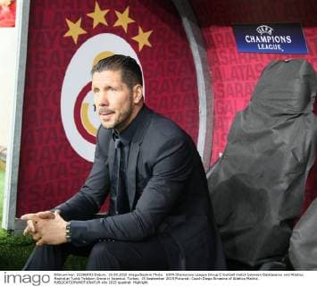 UEFA Champions League Group C football match between Galatasaray and Atletico Madrid at Turkk Telekom Arena in Istanbul, Turkey, 15 September 2015 Pictured: Coach Diego Simeone of Atletico Madrid. 