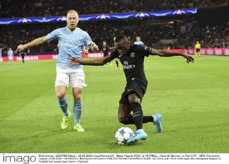 Blaise Matuidi (PSG) vs FOOTBALL : Paris St Germain vs Malmö FF - UEFA Champions League 2015 2016 - 15 09 2015 JBAutissier Panoramic 