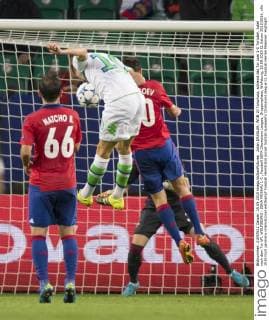 Julian DRAXLER, WOB 10 Torschuss, schiesst das Tor zum 1-0 Torjubel, Jubel nach dem Tor VFL WOLFSBURG - ZSKA MOSKAU 1-0 , Fussball UEFA Champions League, Gruppenphase, Wolfsburg, 15.09.2015 CL Saison 2015 2016,