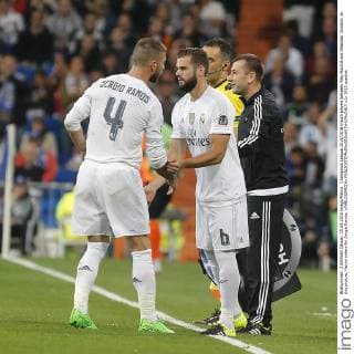 Champions League 2015 2016 match played between Real Madrid and Shakhtar Donetsk. In this picture, Nacho enters for Sergio Ramos. xPABLOGARCIAx 