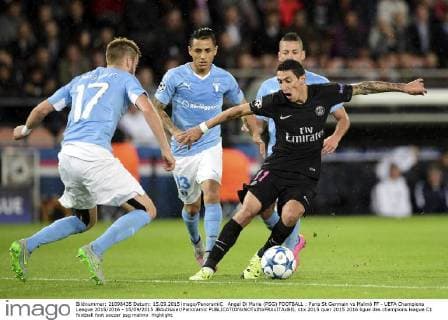 Angel Di Maria (PSG) FOOTBALL : Paris St Germain vs Malmö FF - UEFA Champions League 2015 2016 - 15 09 2015 JBAutissier Panoramic 