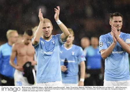 Anton Tinnerholm (Malmö) FOOTBALL : Paris St Germain vs Malmö FF - UEFA Champions League 2015 2016 - 15 09 2015 JBAutissier Panoramic 