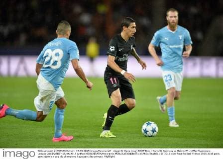 Angel Di Maria (psg) FOOTBALL : Paris St Germain vs Malmö FF - UEFA Champions League 2015 2016 - 15 09 2015 AnthonyBIBARD FEP Panoramic 