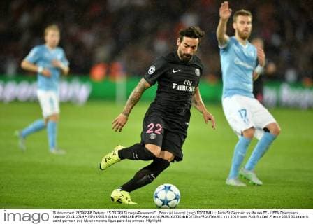 Ezequiel Lavezzi (psg) FOOTBALL : Paris St Germain vs Malmö FF - UEFA Champions League 2015 2016 - 15 09 2015 AnthonyBIBARD FEP Panoramic 