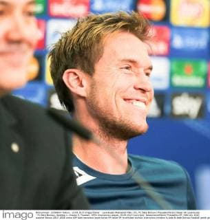 Leverkusen Aleksandr Hleb ( 81, FC Bate Borisov) Pressekonferenz Bayer 04 Leverkusen - FC Bate Borisov, Spieltag 1, Gruppe E, Fussball, UEFA Champions League, 15.09.2015 Copyright: Deutzmann Eibner-Pressefoto EP_CDN