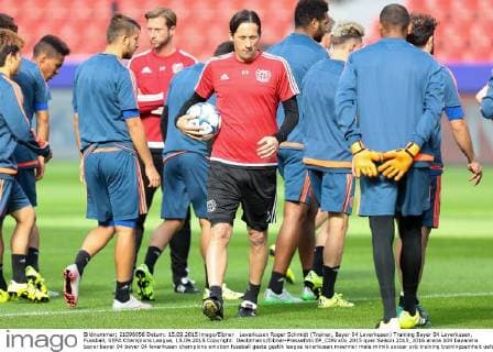 Leverkusen Roger Schmidt (Trainer, Bayer 04 Leverkusen) Training Bayer 04 Leverkusen, Fussball, UEFA Champions League, 15.09.2015 Copyright: Deutzmann Eibner-Pressefoto EP_CDN